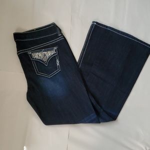Dark blue jeans